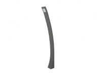 Buitenlamp | Aluminium Curved pole lamp | Grijs | 80cm | Warm W