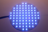 SMD LEDplaat | 12V | 15W | 63 LEDs | Diamemter 16cm | Blauw