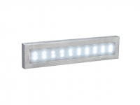 LED Wandlamp | AITES 20 LED OPBOUWLAMP, ALU-BRUSHED, WIT LED