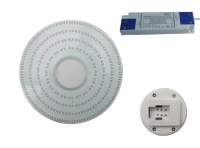Set LEDplaat + Voeding + Noodpack | 220V | 15W | 144 LEDs | Diamemter 20cm