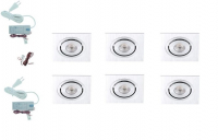 LED inbouwspot | 6 LED spots | 190Lm | Doe Het Zelf LED Kit | Warm Wit | Vierka